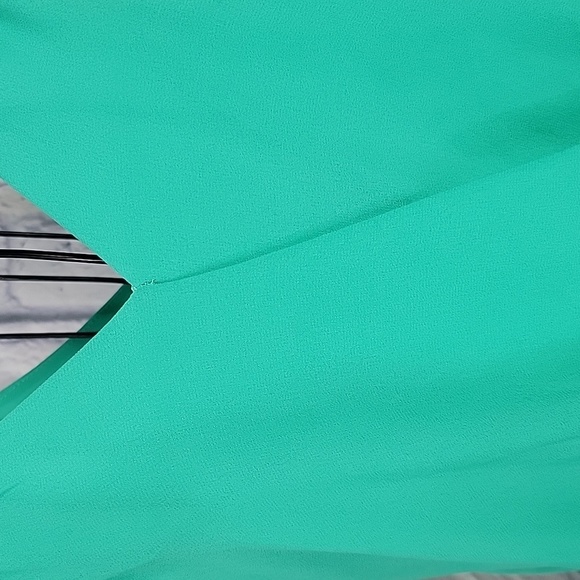 NAKED ZEBRA Green Sleeveless Blouse Medium - Picture 4 of 8